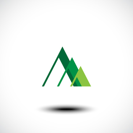 Mountain icon. Vector illustrationのイラスト素材