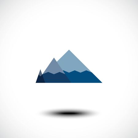 Mountain icon. Vector illustrationのイラスト素材