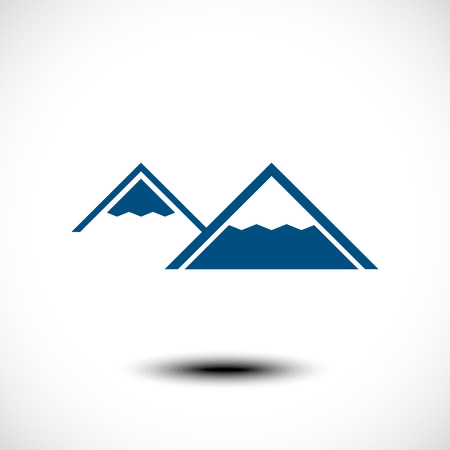 Mountain icon. Vector illustrationのイラスト素材