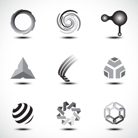 Business Abstract Icons Illustrationのイラスト素材