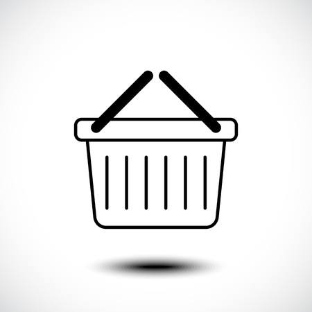 Basket line icon. Vector illustrationのイラスト素材