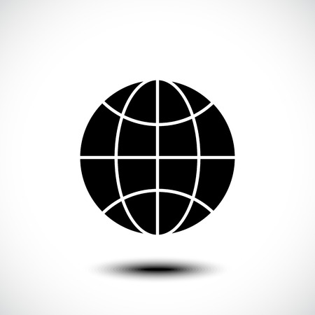 Global icon. Vector illustrationのイラスト素材