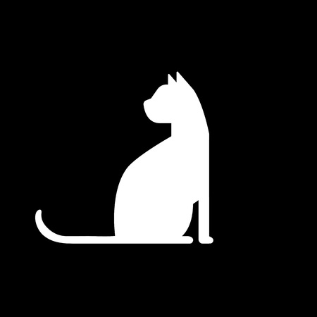 Cat icon. Vector illustrationのイラスト素材