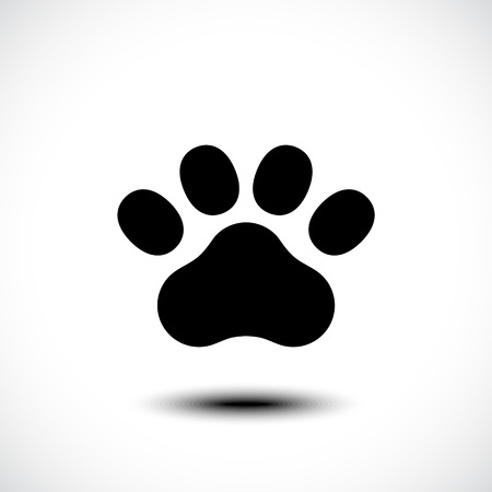 Paw Print icon. Vector illustrationのイラスト素材
