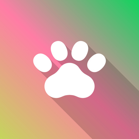Paw Print icon. Vector illustrationのイラスト素材