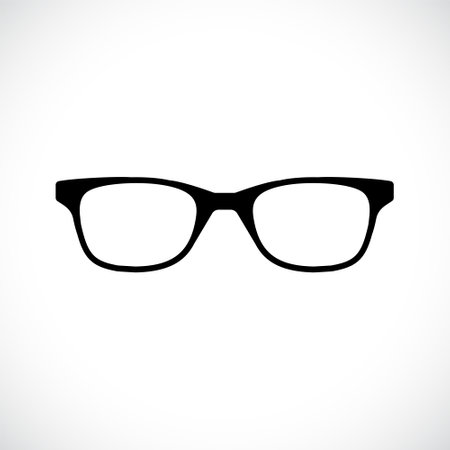 Glasses icon, eyeglasses sign and symbol. Vector illustration.のイラスト素材