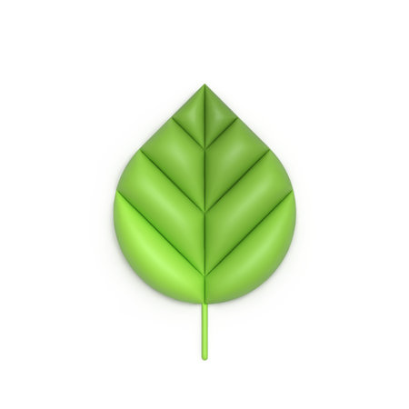 Green leaf icon. Eco Concept.の写真素材