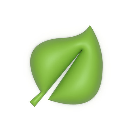 Green leaf icon. Eco Concept.の写真素材
