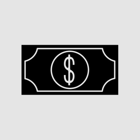 Money or dollar line icon, outline vector sign, linear style pictogram isolated on white. Symbol, logo illustration.のイラスト素材