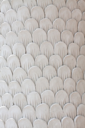 Texture background of the sculpture of snack scales