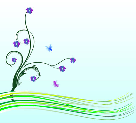 Flower cardのイラスト素材