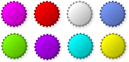 Color bottle capsのイラスト素材