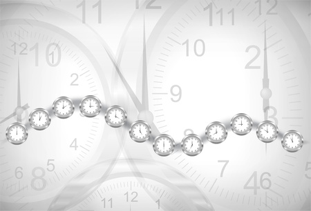 Vector clocks backgroundのイラスト素材