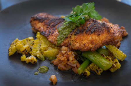 Grilled Cajun Atlantic Salmon