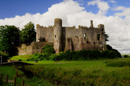 Laugharne Castleの写真素材