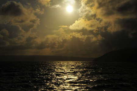 Sea scape dusk and skyの写真素材