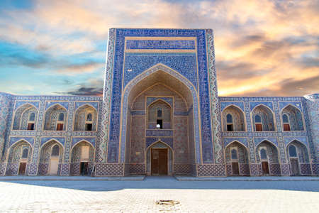 Historical city Bukhara ancient architect buildings useful for backgroundの写真素材