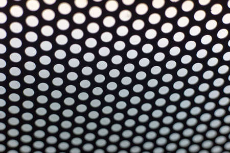 abstract dotted black and white texture in metal materialの写真素材