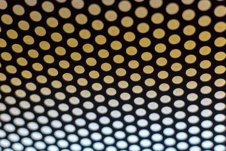 abstract dotted black and white texture in metal materialの写真素材