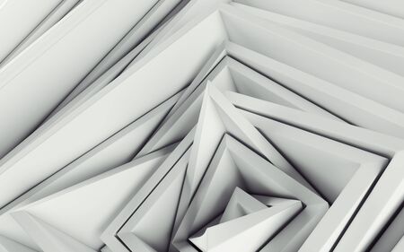 Abstract randomized square volumetric frames background. Ambient wallpaperの写真素材