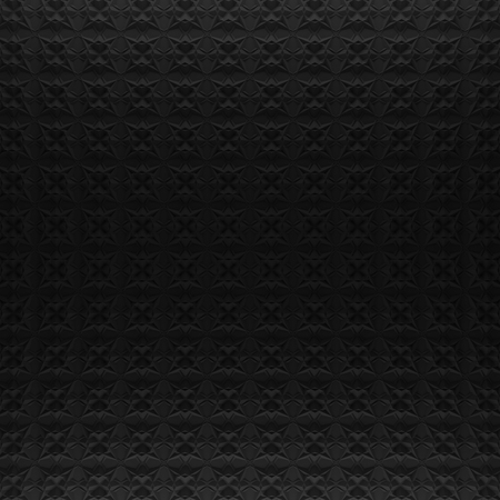 Black abstract pattern backdrop. 3d rendering geometric polygons, as tile wall. Interior room
