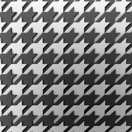 3d rendering geometric polygons, as tile wall. Fabric patternの写真素材