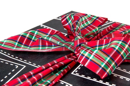 Gift lace on white backgroundの写真素材