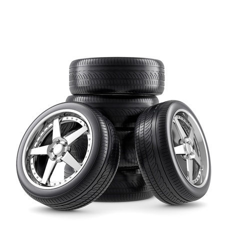 Wheels compositionの写真素材