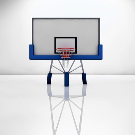 Basketball table on a glossy surfaceの写真素材