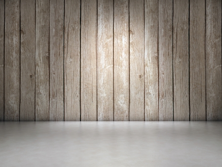 Wood wall and ceramic floorの写真素材