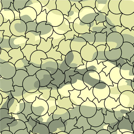Seamless vector pattern of bubbles in military colors. Communication, dialogues, social networks, in wartime. Camouflage pattern. Social Media Warのイラスト素材