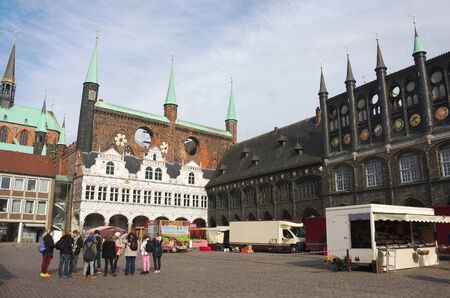 Luebeck - market place - I -のeditorial素材