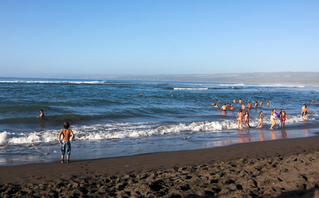 Valparaiso Beach - family beach fun - I -のeditorial素材
