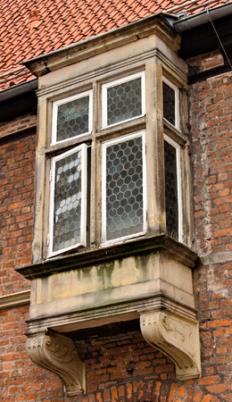 Historical window - town hall - Luebeckのeditorial素材