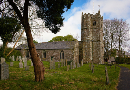 St Teath Parish Church - III - Tintagel - Cornwallのeditorial素材