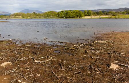 Loch Awe is a freshwater lake in Scotland. This photo shows the landscape at the castle ruin...