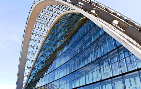 On the southern side of the station of Hamburg Germany, thus already in Hammerbrook, spans the...