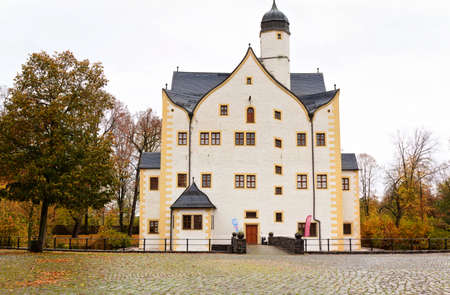 Klaffenbach Castle- front view - Chemnitz - Germanyのeditorial素材
