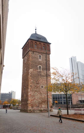 the red tower - I - Chemnitz - Germanyのeditorial素材