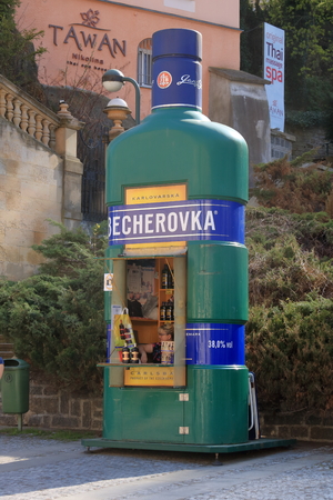 Beautiful Spa Town Karlovy Vary in Bohemia (Czech Republic)のeditorial素材