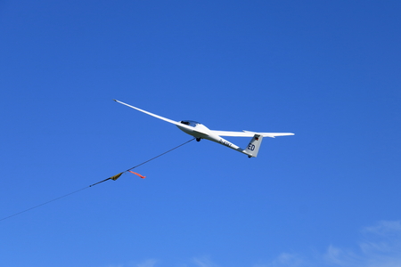 The glider is a plane that has no engineのeditorial素材