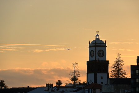 Beautiful historical building at the Azores (Portugal)のeditorial素材