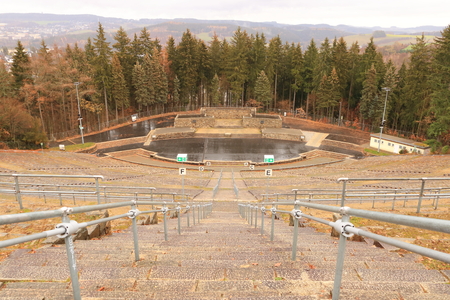 Open air stage in Schwarzenberg, Erzgebirge