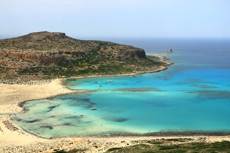 Balos lagoon on Crete island in Greece
