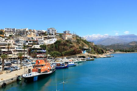 Agia Galini Beach in Crete island in Greeceの写真素材