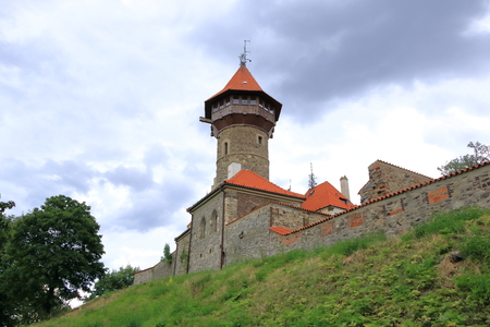 Castle Hnevin in city Most, Czech Republicのeditorial素材