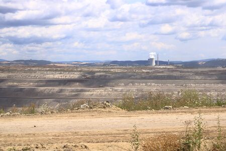 Brown coal mine near ledvice/bilina in the Czech republic
