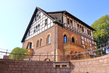 August 31 2019 - Wartburg Castle in Eisenach, Thuringia, Germanyのeditorial素材