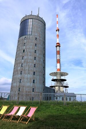 Tower on Big Inselsberg on the Hiking Trail Rennsteig, Germany