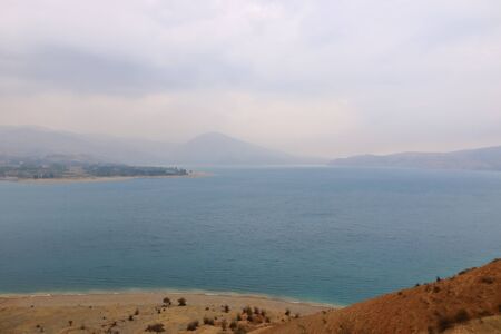 Charvak water reservoir near Tashkent, Uzbekistan